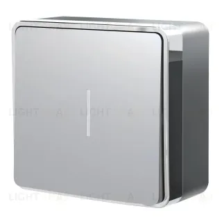 Выключатель одноклавишный с подсветкой Werkel Gallant серебряный W5010106 4690389167072 4690389167072