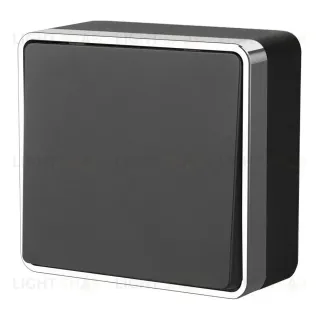 Выключатель одноклавишный Werkel Gallant черный/хром W5010035 4690389163784 4690389163784