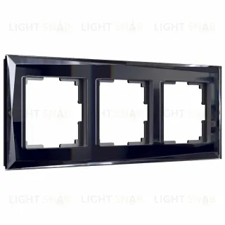 Рамка Werkel Diamant на 3 поста черный W0031208 4690389172762 4690389172762