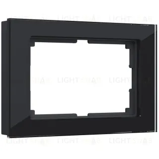 Рамка для двойной розетки Werkel Favorit черный W0081108 4690389160226 4690389160226