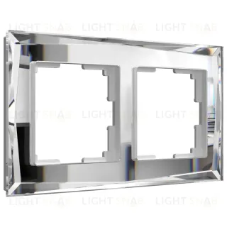 Рамка на 2 поста Werkel Diamant зеркальный W0021220 4690389158827 4690389158827