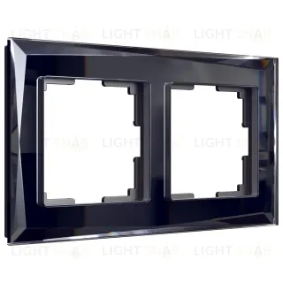 Рамка на 2 поста Werkel Diamant черный W0021208 4690389158810 4690389158810