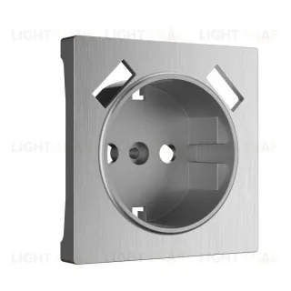 Накладка для розетки USB Werkel cеребряный рифленый W1179509 4690389159848 4690389159848