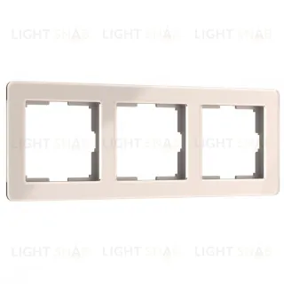 Рамка на 3 поста Werkel Acrylic айвори 4690389186295 W0032743 4690389186295