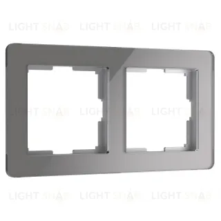 Рамка на 2 поста Werkel Acrylic графит 4690389184864 W0022704 4690389184864
