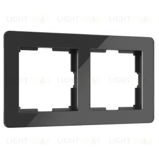 Рамка на 2 поста Werkel Acrylic черный 4690389184857 W0022708 4690389184857