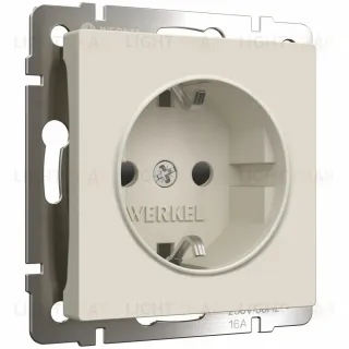 Розетка с заземлением и шторками Werkel 4690389184741 W1171162 4690389184741