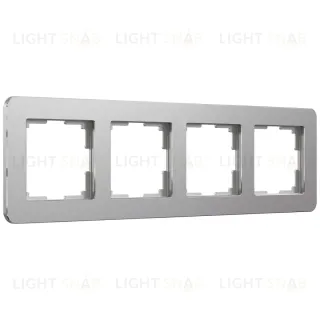 Рамка на 4 поста Werkel Platinum алюминий 4690389184505 W0042606 4690389184505