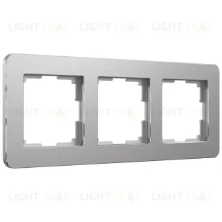 Рамка на 3 поста Werkel Platinum алюминий 4690389184475 W0032606 4690389184475