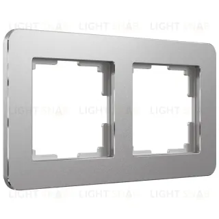 Рамка на 2 поста Werkel Platinum алюминий 4690389184444 W0022606 4690389184444
