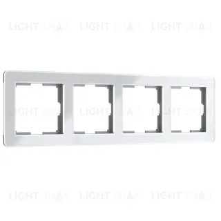 Рамка на 4 поста Werkel Acrylic белый 4690389190520 W0042701 a062131 4690389190520