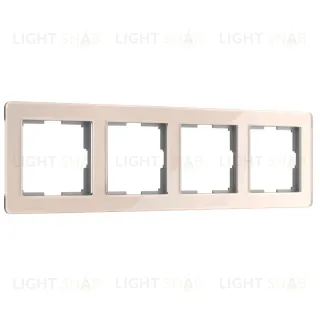 Рамка на 4 поста Werkel Acrylic айвори 4690389190551 W0042743 a062134 4690389190551