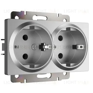 Розетка двойная с заземлением Werkel W1172065 4690389195617 a063619 4690389195617