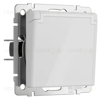 Розетка с заземлением, крышкой и шторками Werkel 4690389197338 W1171241 a064013 4690389197338