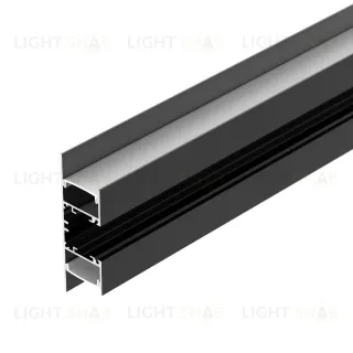 Алюминиевый профиль Arlight WALL-2575-DUAL-2000 ANOD BLACK 052332 052332