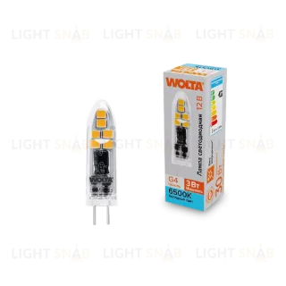 Светодиодная лампа WOLTA 3Вт 6500K G4 матовая WSTD-JC-12V3W6KG4-P WSTD-JC-12V3W6KG4-P
