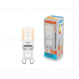 Светодиодная лампа WOLTA 5Вт 6500K G9 матовая WSTD-JCD-5W6KG9-P WSTD-JCD-5W6KG9-P