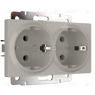 Розетка двойная с заземлением Werkel W1272004 4690389213960 a069774 4690389213960