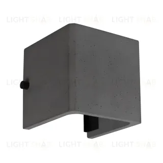 Уличный настенный светильник Arlight LGD-PERAN-WALL-S120x120-6W Warm3000 (BK, 0-80 deg, 230V) (IP65 Бетон) 051748 051748