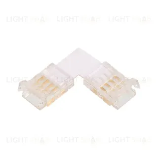 Коннектор угловой для ленты SMD RGB шириной 10мм, комплект 3шт. WOLTA WLS-4PIN-RGB-10MM-L WLS-4PIN-RGB-10MM-L
