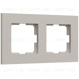 Рамка на 2 поста Werkel Slab (дымчатый софт) W0022917 4690389218415 a071621 4690389218415