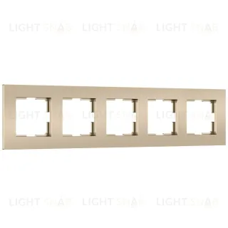 Рамка на 5 постов Werkel Slab (шампань софт) W0052911 4690389218460 a071629 4690389218460
