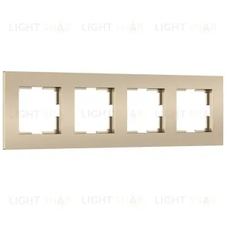 Рамка на 4 поста Werkel Slab (шампань софт) W0042911 4690389218446 a071627 4690389218446