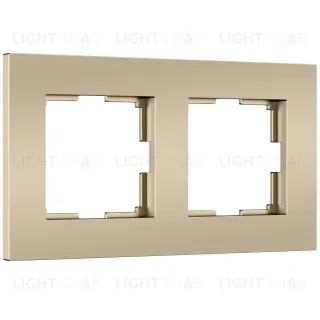 Рамка на 2 поста Werkel Slab (шампань софт) W0022911 4690389218378 a071624 4690389218378