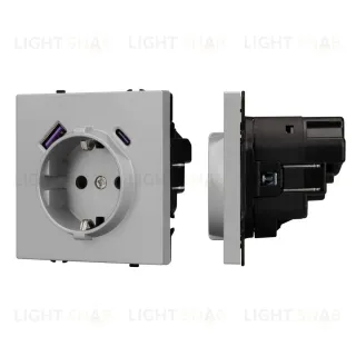 Механизм розетки Arlight с USB зарядкой SCT-NOBE-MUAC-SFPL-IS (230V, 16A) 059445 059445