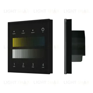 Сенсорная панель Arlight SMART-DALI-301-11-4G-3SC-DT8 Черная (230V, встраиваемая, 2.4G) (IARL, IP20 Пластик) 060792 060792