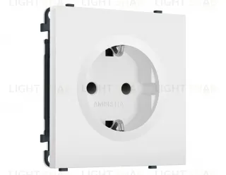 Комплект механизма электрической розетки SIGMA Белый матовый 50Hz 2P+E с/з с/ш 16A-250V QUANT PRO Ambrella Volt MS127010 (SP1270, PR141) MS127010