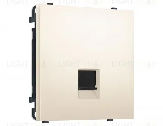 Комплект механизма компьютерной розетки SIGMA Жемчужно-кремовый RJ-45 Ambrella Volt MS252010 (SP2520, PR188) MS252010
