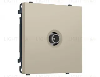 Комплект механизма TV розетки проходной SIGMA Кашемир 5-1000 MHz 4dB QUANT PRO Ambrella Volt MS353030 (SP3530, PR211) MS353030