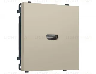 Комплект механизма розетки HDMI 2.1 SIGMA Кашемир 30V/900MS 4K-120HZ 8K-60Hz QUANT PRO Ambrella Volt MS354030 (SP3540, PR223) MS354030