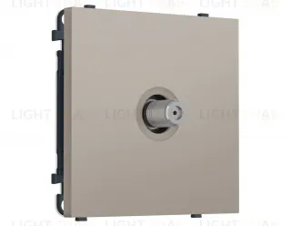 Комплект механизма TV розетки SAT SIGMA Серо-бежевый матовый 5-2400MHz 3.5dB QUANT PRO Ambrella Volt MS373050 (SP3730, PR215) MS373050