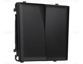 Комплект механизма 2-кл выключателя SIGMA Черный матовый 10A-250V QUANT PRO Ambrella Volt MS803010 (SP8030, PR115) MS803010