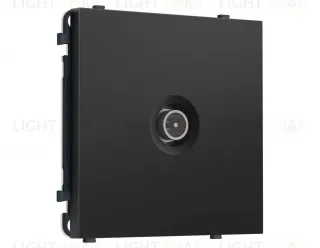 Комплект механизма TV розетки оконечной экранированной SIGMA Черный матовый 5-1000MHz 3dB QUANT PRO Ambrella Volt MS813005 (SP8130, PR199) MS813005