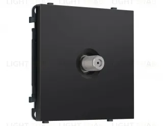 Комплект механизма TV розетки SAT SIGMA Черный матовый 5-2400MHz 3.5dB QUANT PRO Ambrella Volt MS813050 (SP8130, PR215) MS813050