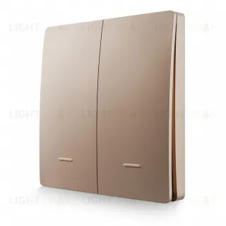 Выключатель кинетический 2кл., IP44, 2,4 ГГц, Smart, беж. Apeyron 04-76 04-76