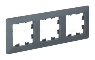 Рамка 3-ая Systeme Electric AtlasDesign Air Грифель/дымчатый черный ATN220703 ATN220703