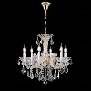 Подвесная люстра Crystal Lux CRISTELLE SP6 GOLD CRISTELLE SP6 GOLD