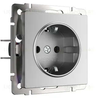 Розетка с заземлением и шторками Werkel W1171165 4690389195587 a063613 4690389195587