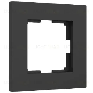 Рамка на 1 пост Werkel Slab черный матовый W0012908 4690389193293 a062799 4690389193293