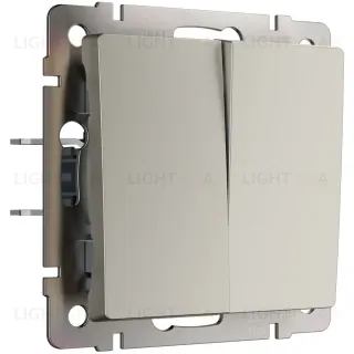 Выключатель двухклавишный проходной Werkel W1222004 4690389211928 a069458 4690389211928