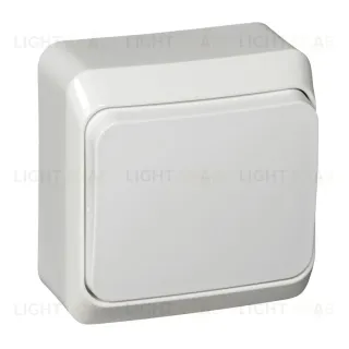 Переключатель 1-клавишный Systeme Electric Этюд наруж Бел BA10-004B BA10-004B