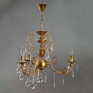 Подвесная люстра Ambiente Alicante 8888/3 AB Leaf Crystal