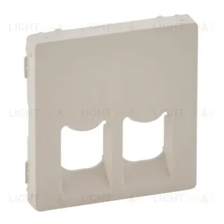 Лицевая панель Legrand Valena Life розетки телефонной RJ-11/Ethernet RJ-45 слоновая кость 755421