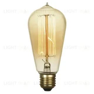 Лампа накаливания Lussole LOFT E27 60W 2700K прозрачная GF-E-764