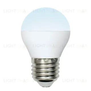 Лампа светодиодная (UL-00002378) Uniel E27 6W 4000K матовая LED-G45-6W/NW/E27/FR/MB PLM11WH