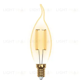 Лампа светодиодная филаментная (UL-00002397) Uniel E14 5W 2250K прозрачная LED-CW35-5W/GOLDEN/E14 GLV21GO